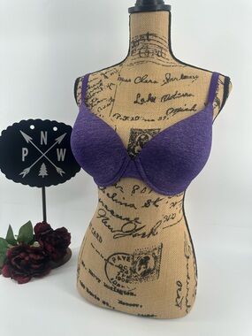 VICTORIAS SECRET UPLIFT SEMI DEMI in purple   36DD (36E) multi way